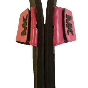 Michael Kors 9M Women's Slide Sandals Adjustable Hot Pink